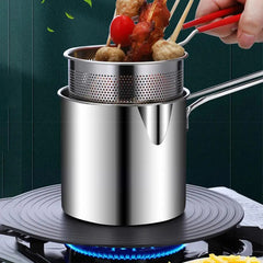 Conjunto Fritadeira Panela e Cesto em inox Economiza Óleo