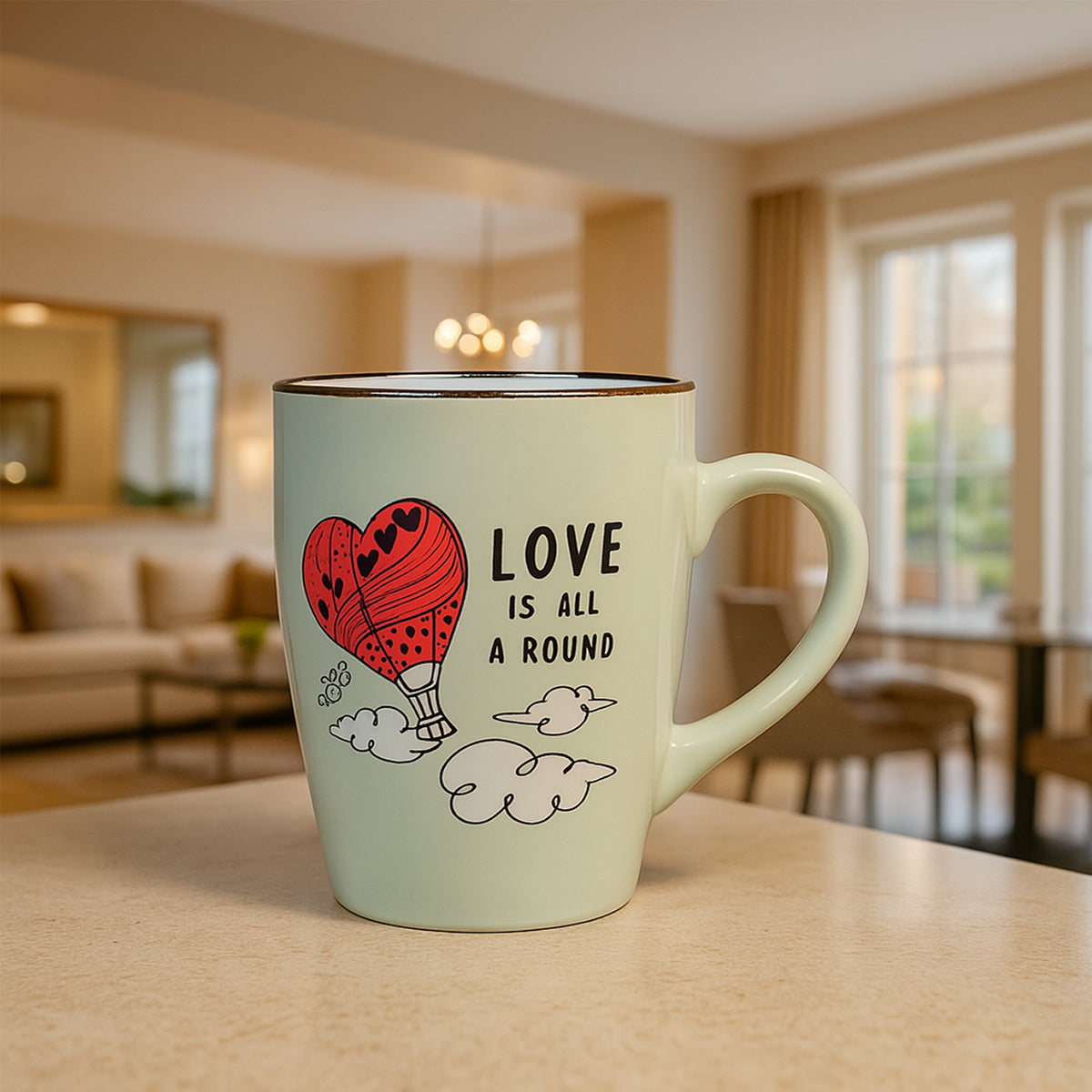Caneca Cerâmica 300ml Diversas Estampas Hauskraft