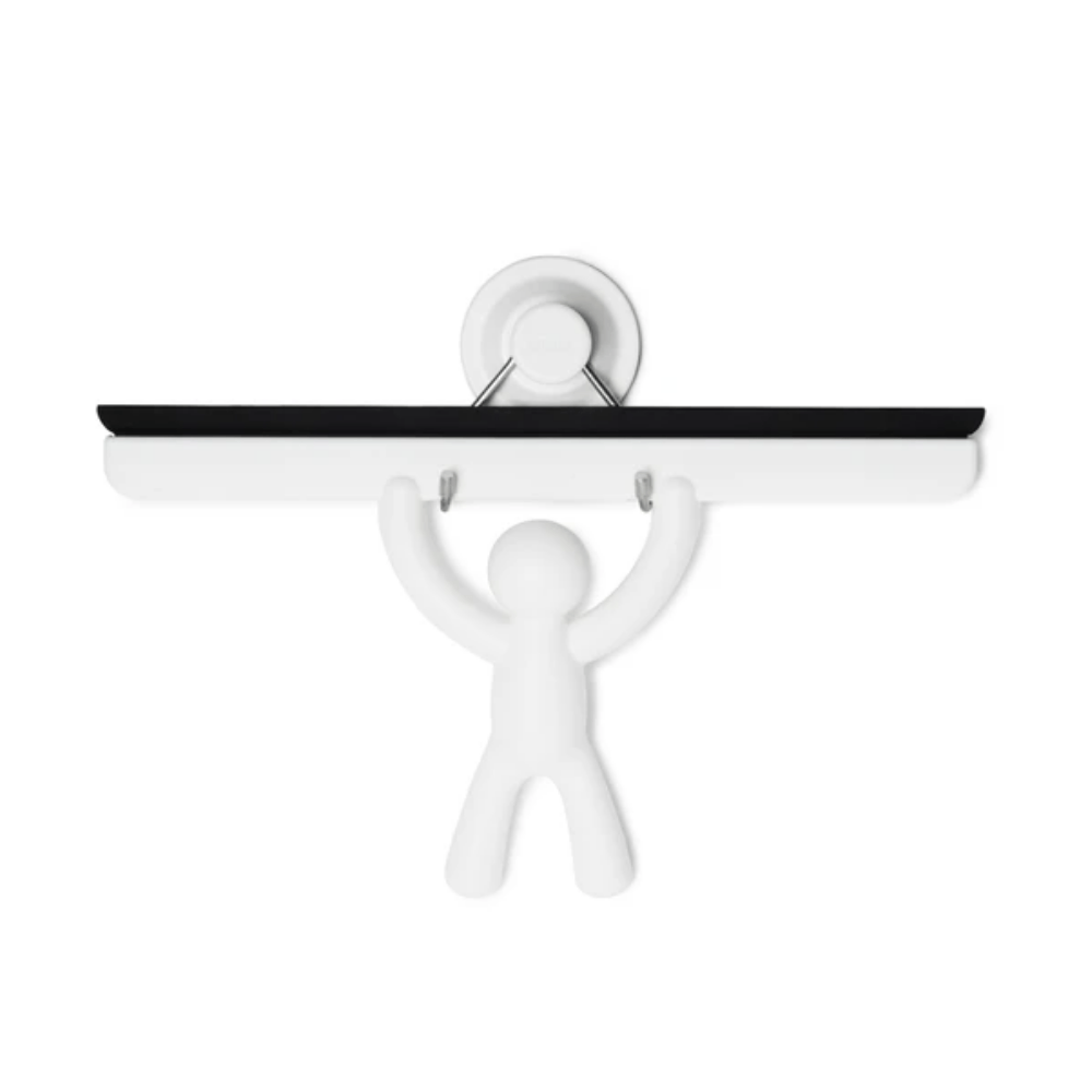 Rodo de Pia com Suporte Buddy Ventosa Branco