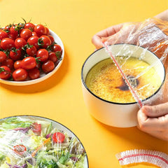 100 unidades Embalagem de Alimentos Capa Elástica