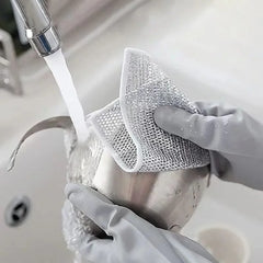 Kit 4 Pano de Aço Inox Limpa Remove Detritos Não Arranha