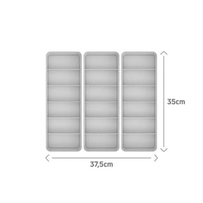 Kit de Colmeia Organizadora Ou 3 Peças 35x12,5x7,5 Linha Logic