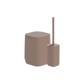 Kit de Banheiro com Lixeira de Piso/Parede Ou 2 Peças Linha Aura