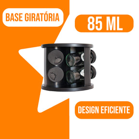 Porta Condimento Giratório com 6 Potes