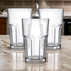 Jogo de Copos Vidro 3 Peças De 350ml Blanca