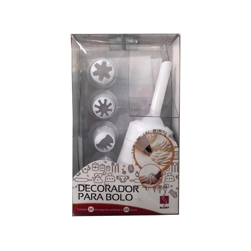 Decorador Para Bolo 5 Bicos Com Bisnaga Suzan