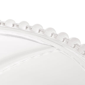Prato para Bolo Boleira Cristal de Chumbo com Pé e Tampa Pearl 31cm