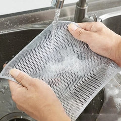 Kit 4 Pano de Aço Inox Limpa Remove Detritos Não Arranha