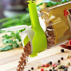 Kit 5 Fechadores de embalagens Presilha com Tampa