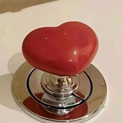 Botão de Descarga Decorativo Coração para vaso sanitário