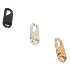 Kit 10 Mini Zíper Mosquetão para Reparo de Roupas e Bolsas