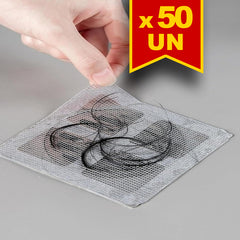 Kit 50 Adesivos Telados Descartáveis Protetores de Ralo
