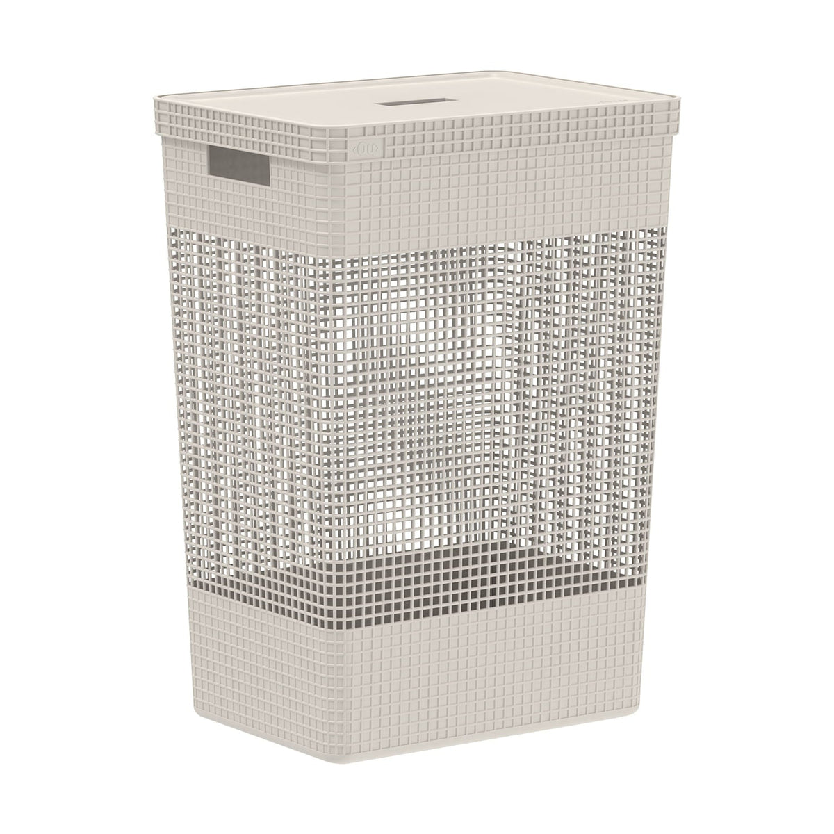 Cesto de roupas Ou 49L com tampa Linha Grid