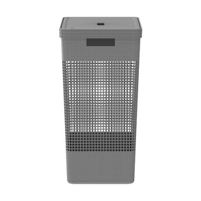 Cesto de roupas Ou 49L com tampa Linha Grid