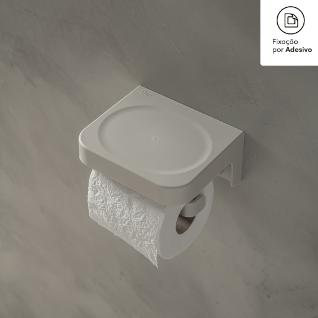 Porta papel higiênico de parede Ou Linha Eleve