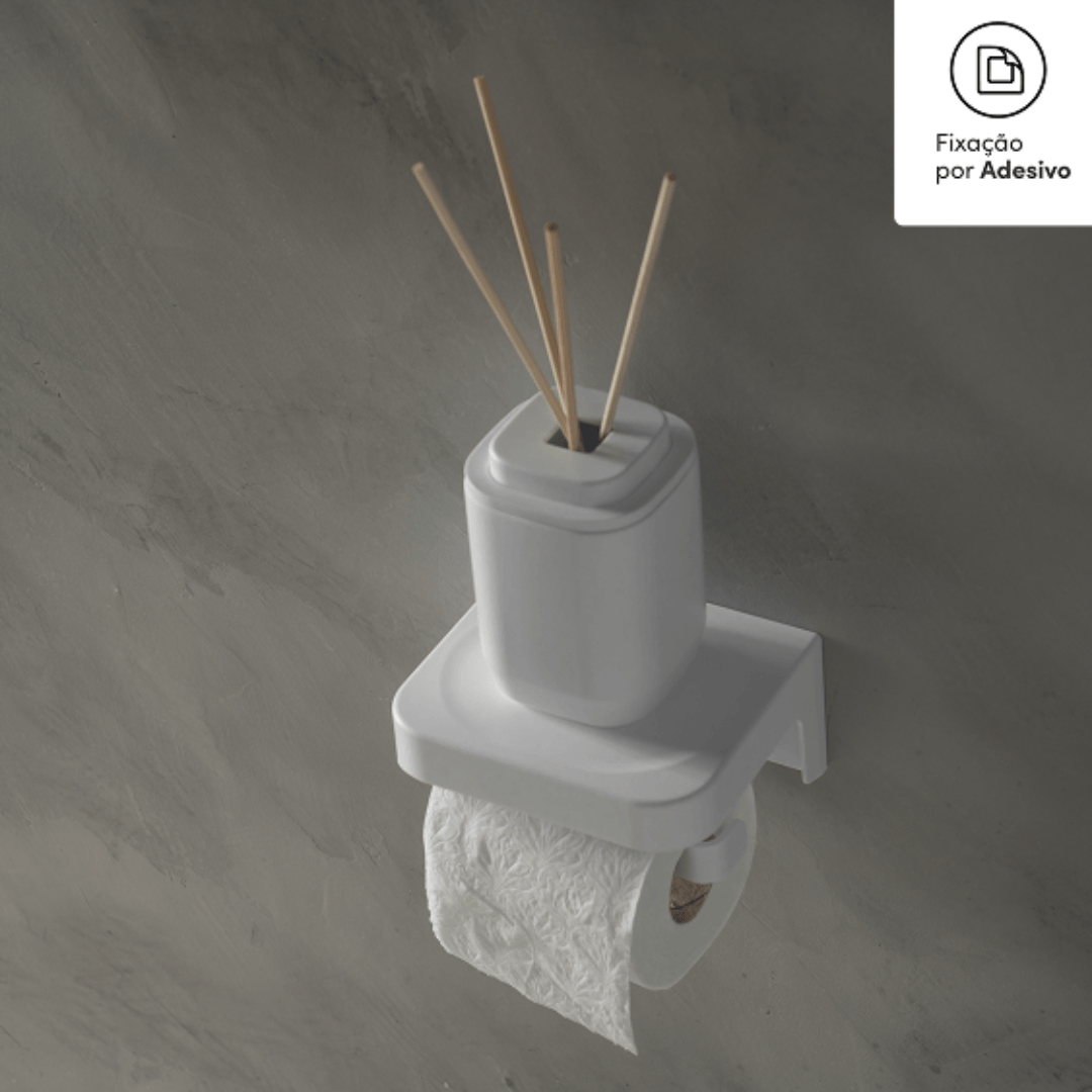 Porta papel higiênico de parede Ou Linha Eleve