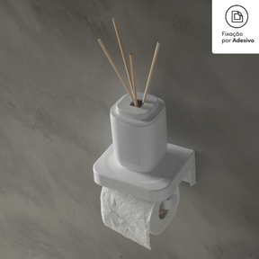 Porta papel higiênico de parede Ou Linha Eleve