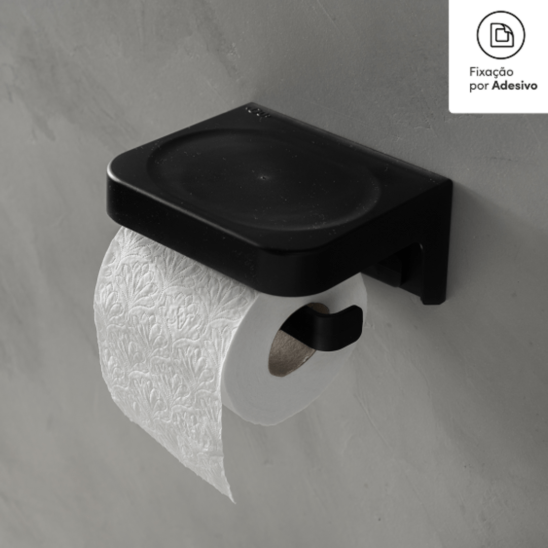 Porta papel higiênico de parede Ou Linha Eleve