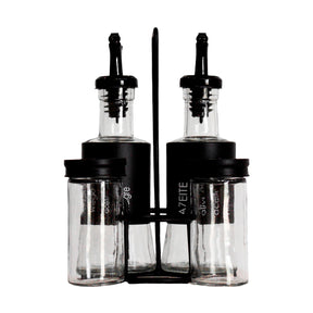 Galheteiro Vidro e Inox 200ml Com Suporte Belovidro