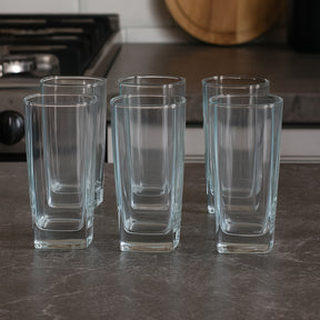 Jogo de copos Bali 6 peças quadrado 315ml Belovidro
