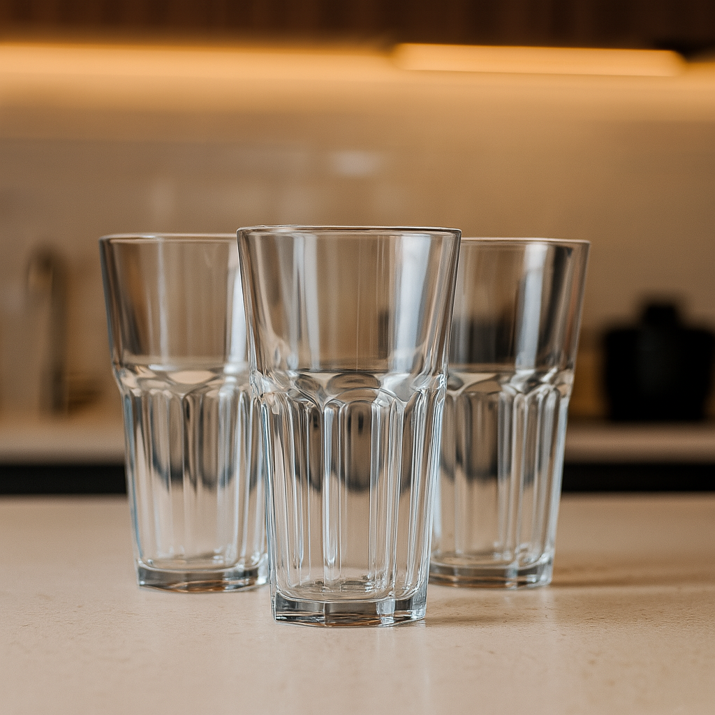 Jogo de Copos Vidro 3 Peças De 350ml Blanca