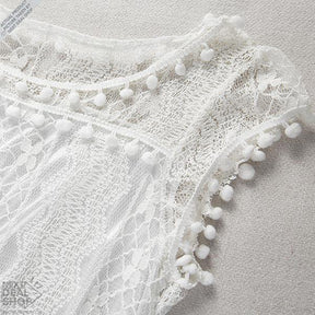Vestido Curto Renda Boho
