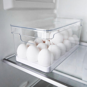 Organizador de ovos com tampa Ou 36un Linha Clear Fresh