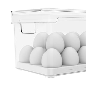 Organizador de ovos com tampa Ou 36un Linha Clear Fresh