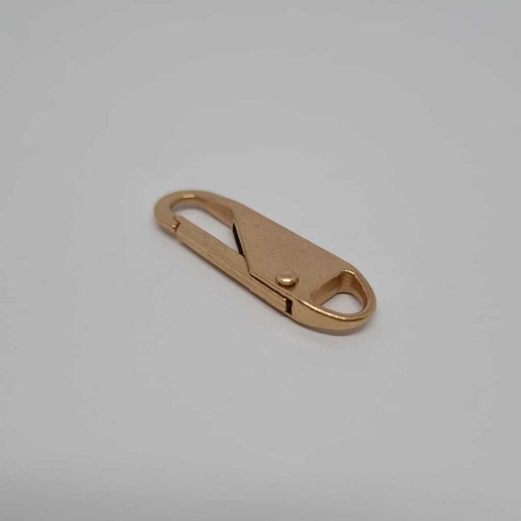 Kit 10 Mini Zíper Mosquetão para Reparo de Roupas e Bolsas