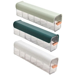 Kit 3 Organizadores Gaveta Multiuso 6 Divisórias Meias Joias Cabos