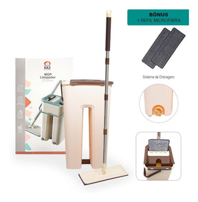 Flat Mop Vertical Lava E Seca Multiuso + 2 Refis
