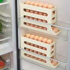 Porta Ovos prático com Rolamento automático 4 Andares