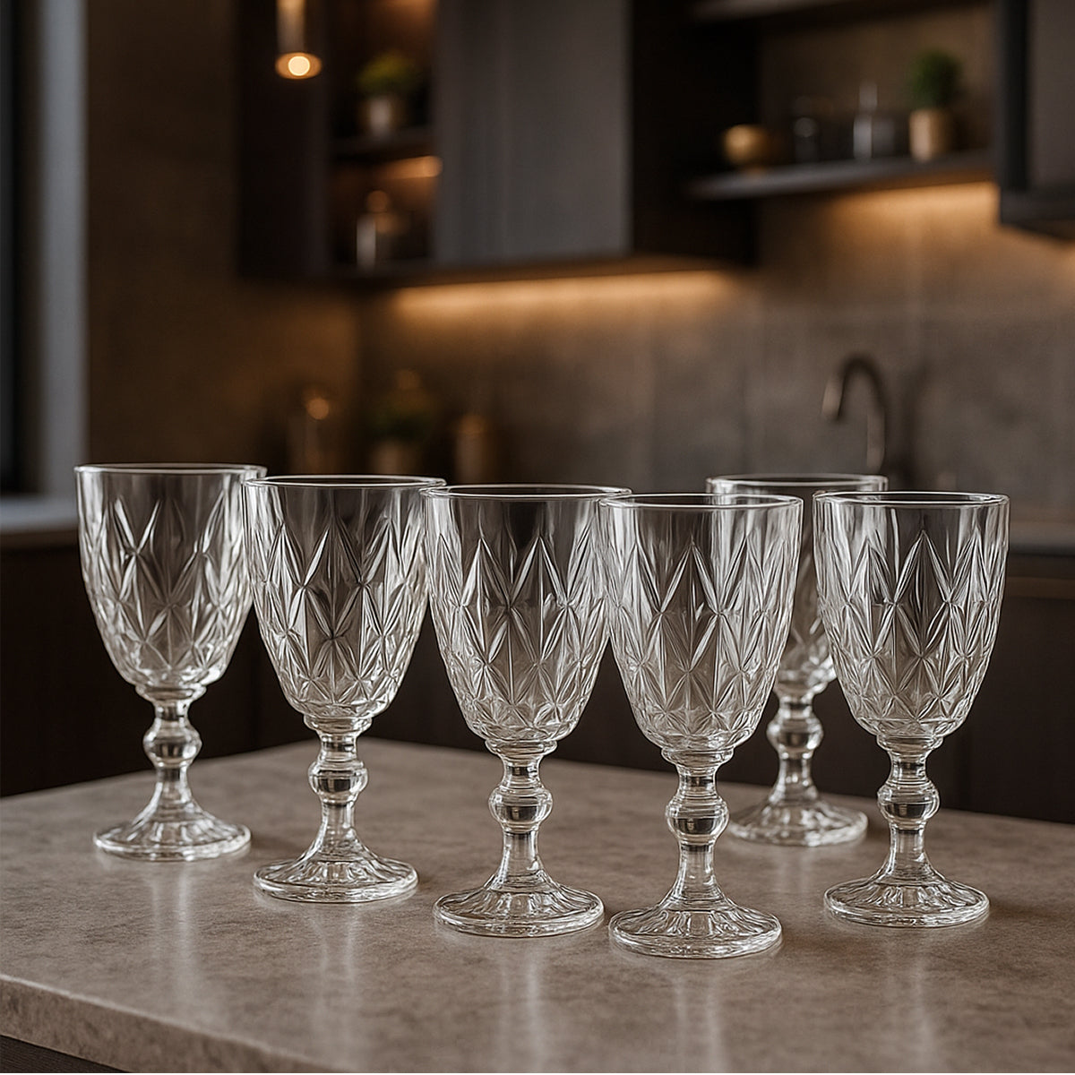 Jogo Taça de Vinho Diamond 340ml
