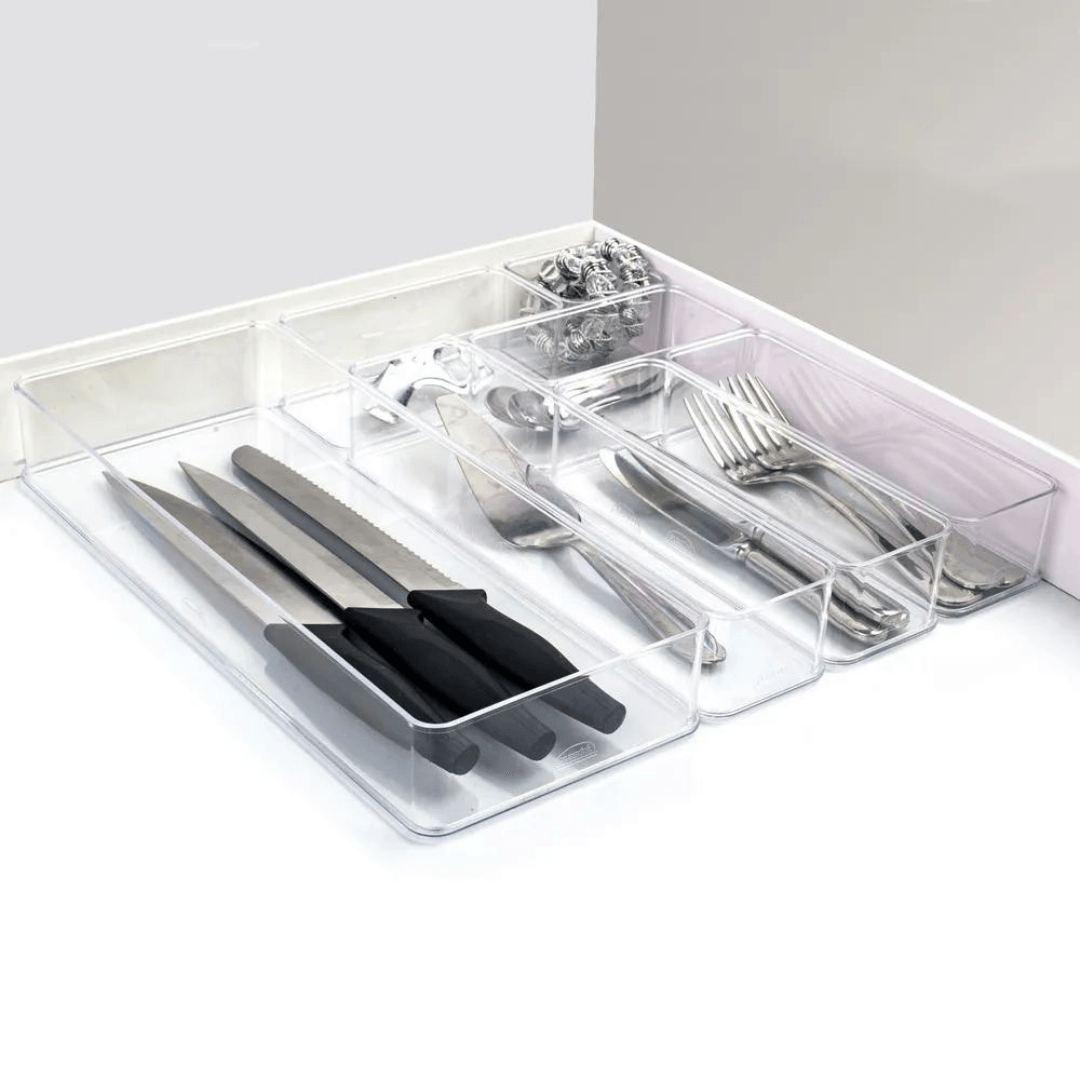 Organizador Encaixa Retangular Transparente 21,9cm