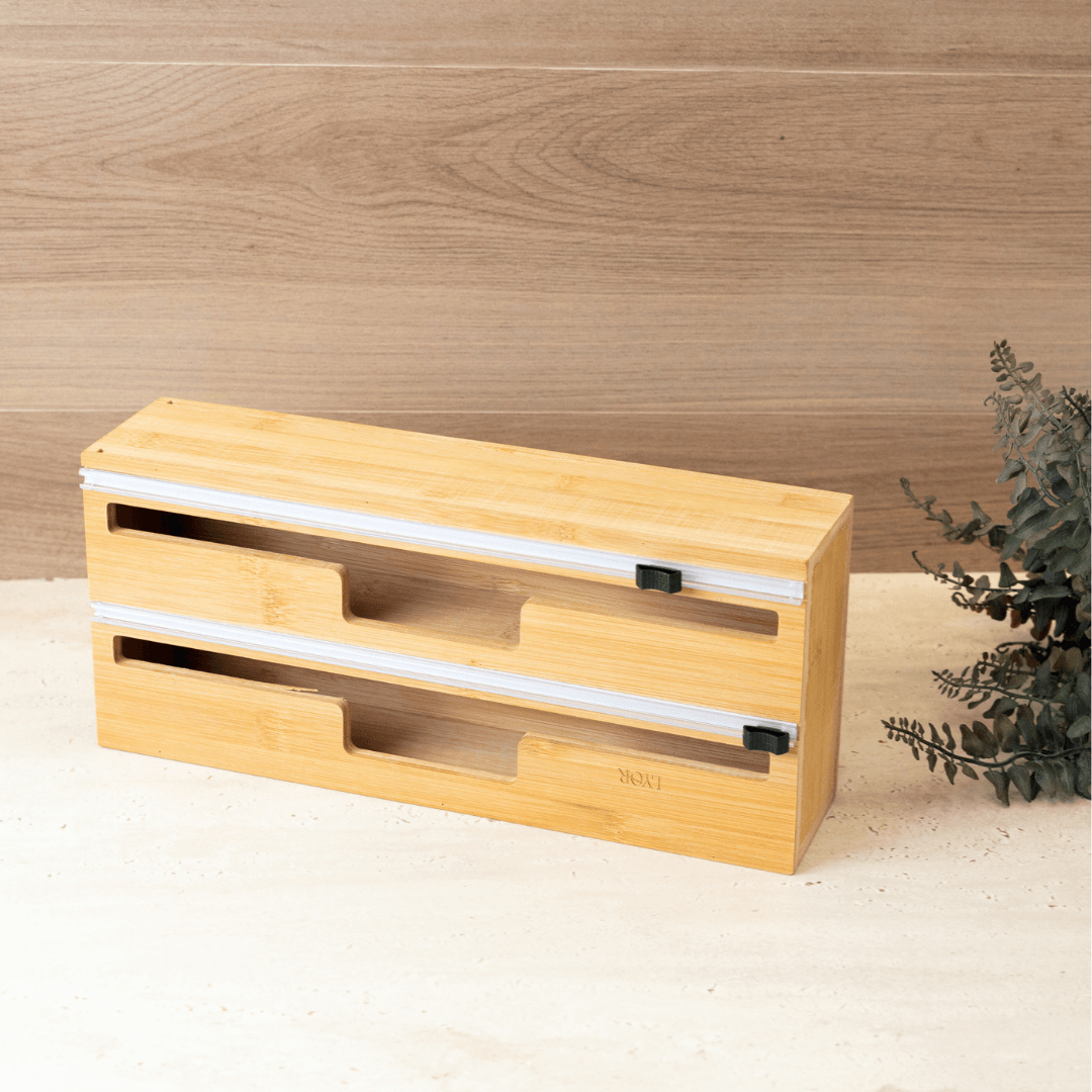Suporte para Rolos de Papel Aluminio em Bambu