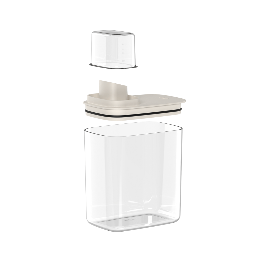 Pote Hermético Dispenser Flow Bege 1,5 Litros