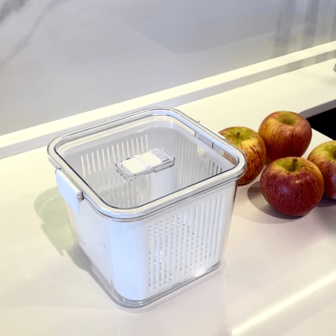 Pote Hermético Slim Multiuso Branco 2 Litros
