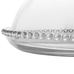 Queijeira Cristal Pearl Bolinha - 20 cm