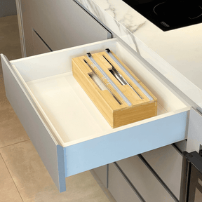 Suporte para Rolos de Papel Aluminio em Bambu